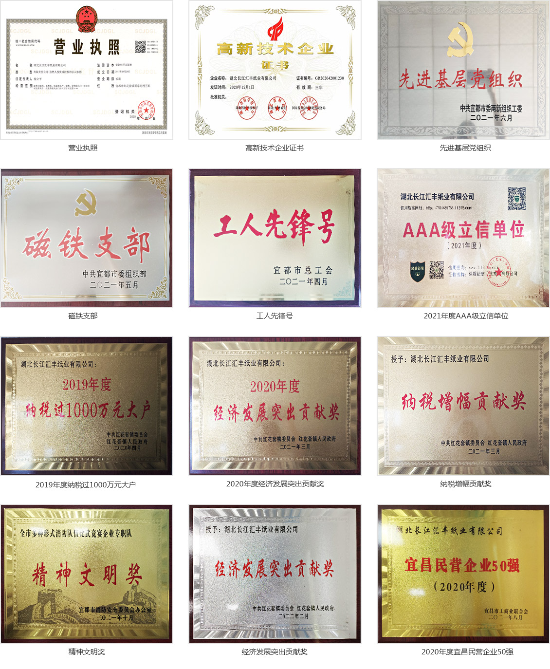 荣誉资质